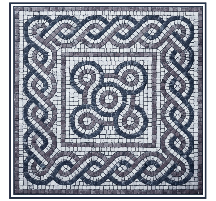 Estor enrollable habitación mosaico de piedras - TenVinilo