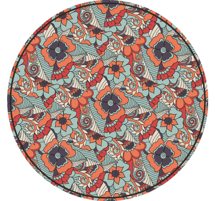 Estor enrollable habitación paisley floral - TenVinilo