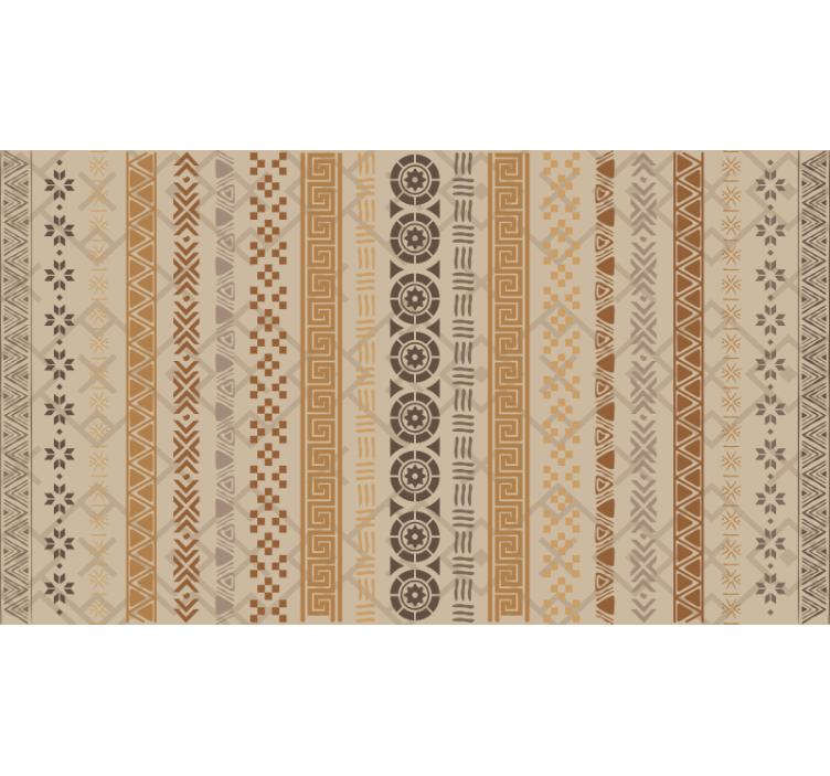 Estor enrollable habitación efecto sello puzzle marrón - TenVinilo