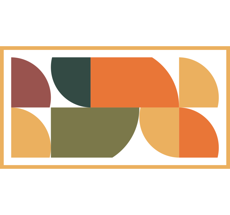 Estor enrollable habitación arte geométrico abstracto - TenVinilo