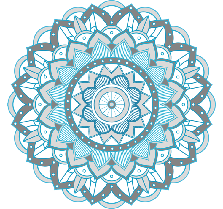 Estor enrollable habitación alfombra de vinilo redonda - TenVinilo