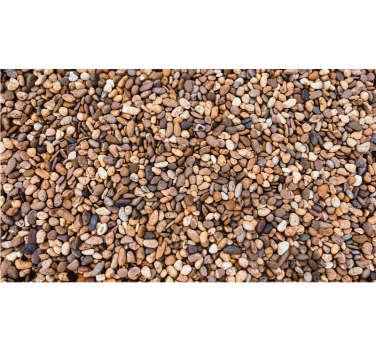 Estor enrollable habitación suelo de guijarros - TenVinilo