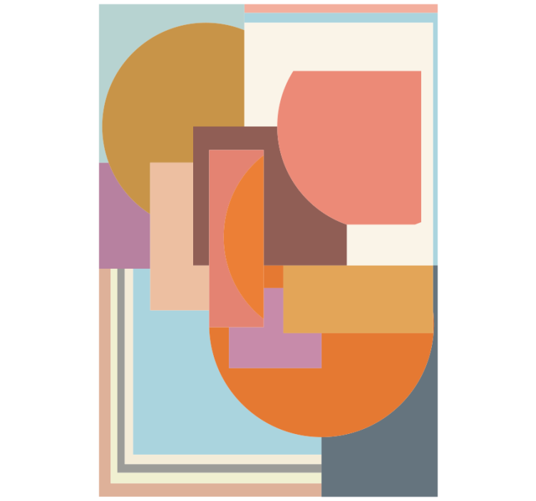 Estor enrollable habitación mosaico geométrico moderno - TenVinilo