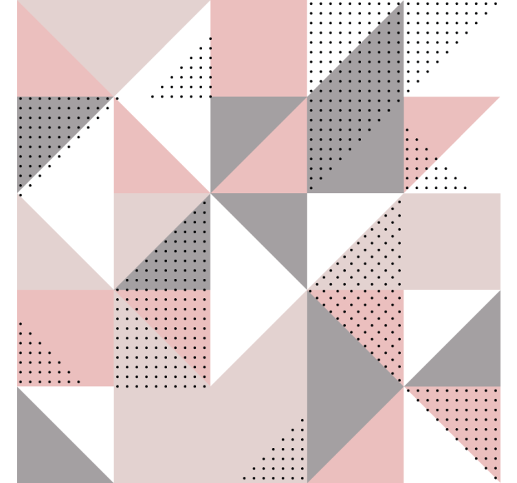 Estor enrollable habitación triángulos nórdicos pastel - TenVinilo