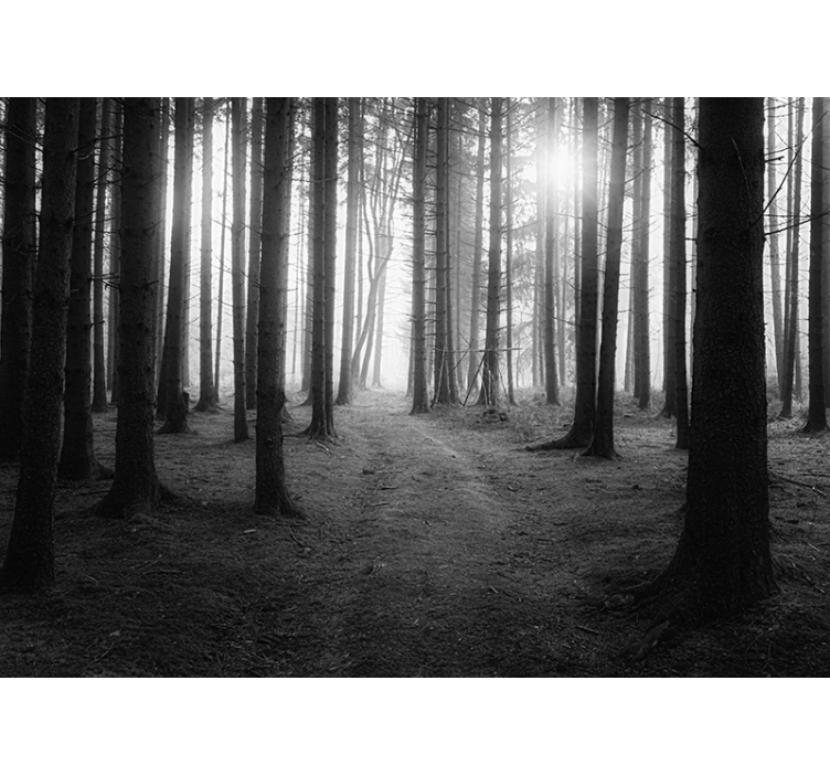 Estor enrollable gris bosque encantado - TenVinilo