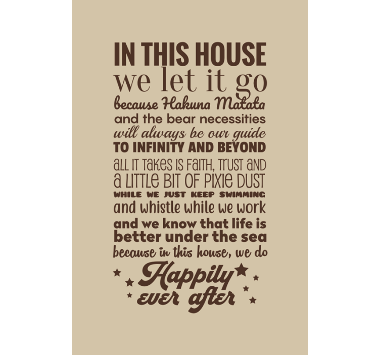 Estor enrollable cocina original  en esta casa lo dejamos ir - TenVinilo