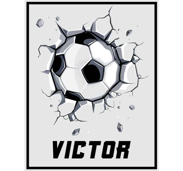 Estor habitación infantil pelota 3D con nombre - TenVinilo