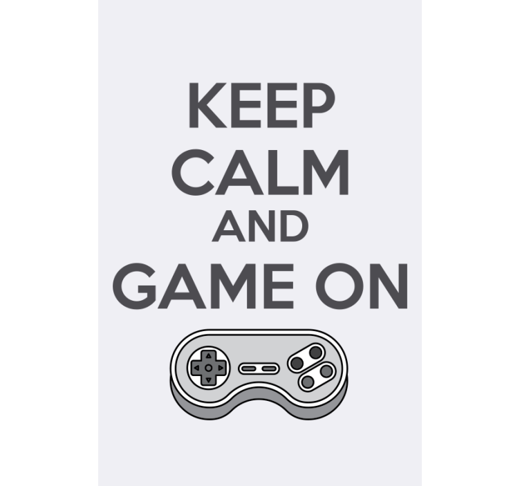 Estor enrollable cocina moderna  "Keep calm and game on" - TenVinilo