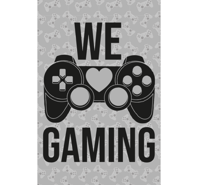 Estor enrollable gamer frase "We gaming" - TenVinilo