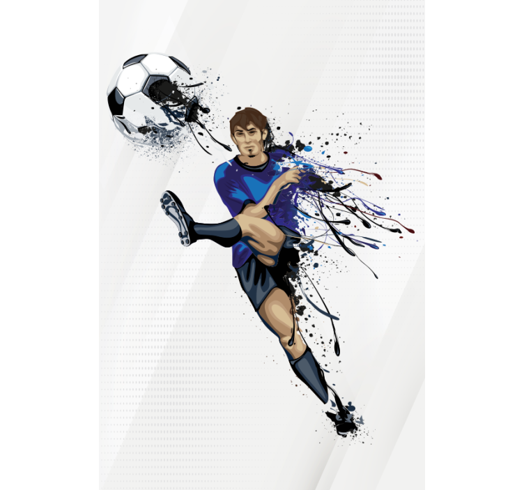 Estor enrollable cocina original juvenil jugador chutando - TenVinilo