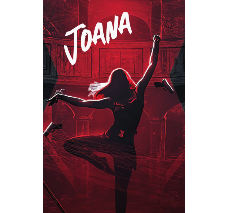 Estor con nombre pose de baile dinámico - TenVinilo