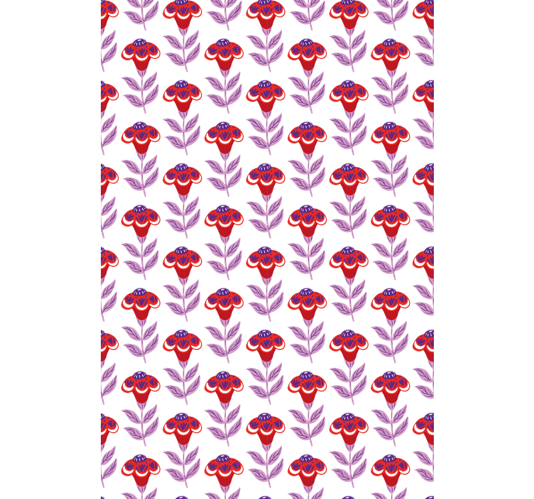 Estores enrollable flores tema floral vibrante - TenVinilo