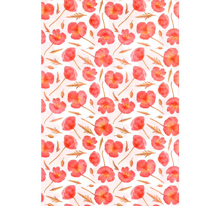 Estores enrollable flores delicados patrones florales - TenVinilo