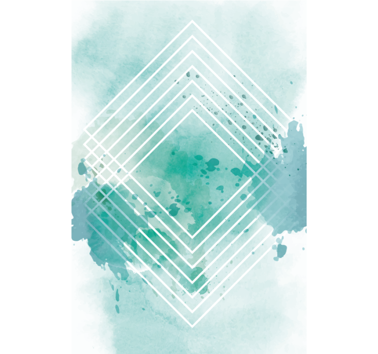 Estor enrollable moderno patrón geométrico de acuarela - TenVinilo