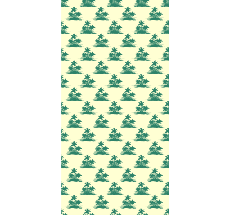 Estor enrollable árboles siluetas de palmeras tropicales - TenVinilo