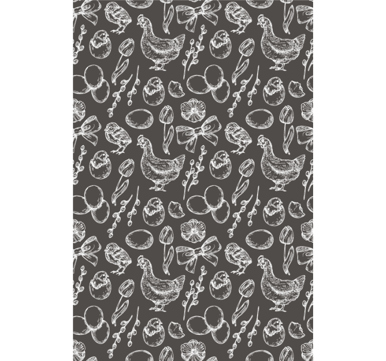 Estor enrollable animales encantadores patrones de pollo - TenVinilo