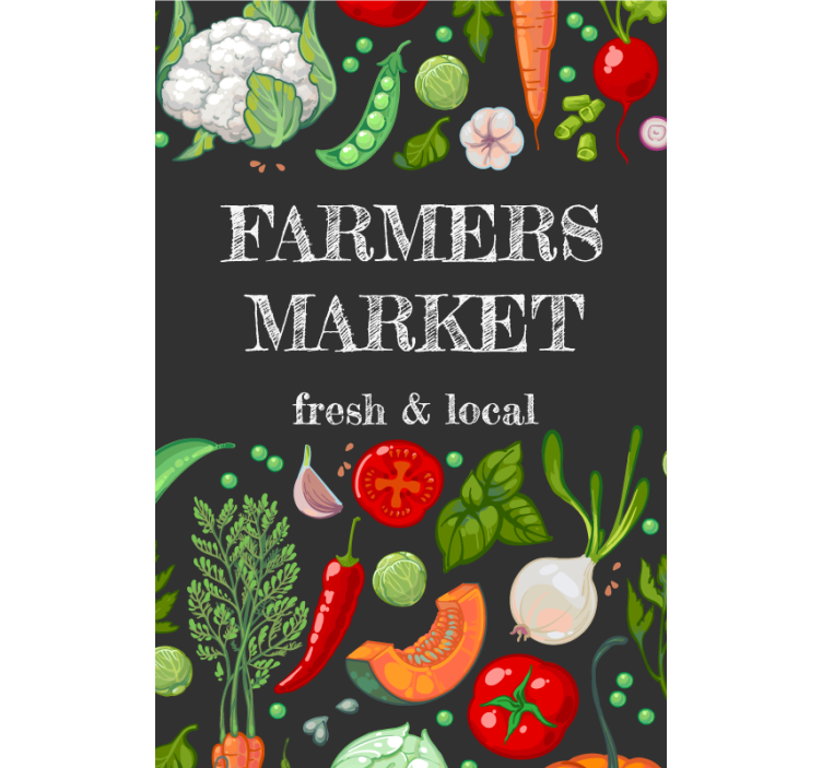 Estor enrollable cocina Farmers Market - TenVinilo