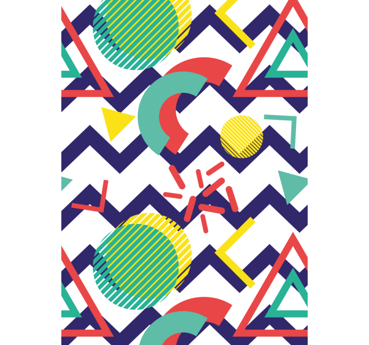 Estor enrollable moderno figuras abstractas divertidas - TenVinilo