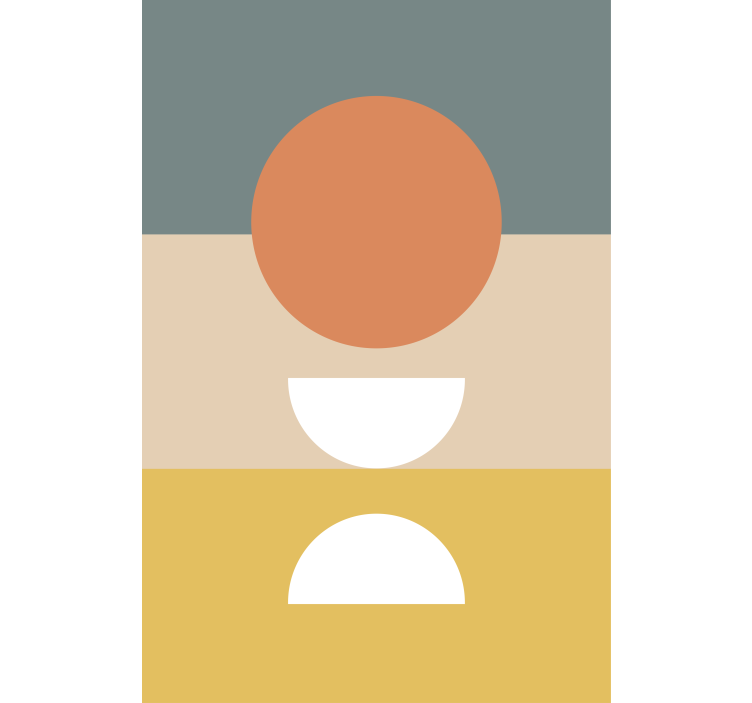 Estor enrollable moderno disposición de formas geométricas - TenVinilo