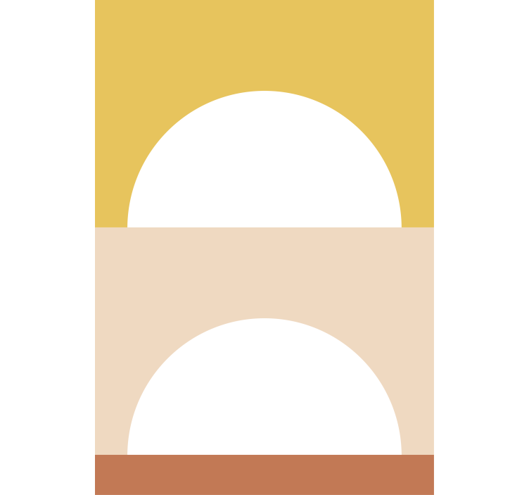 Estor enrollable moderno círculos del sol naciente - TenVinilo