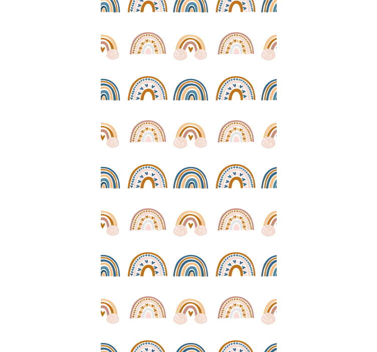 Estor enrollable infantil motivos nórdicos de arcoíris - TenVinilo