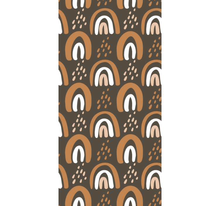 Estor enrollable infantil arcoíris terrosos pintados - TenVinilo