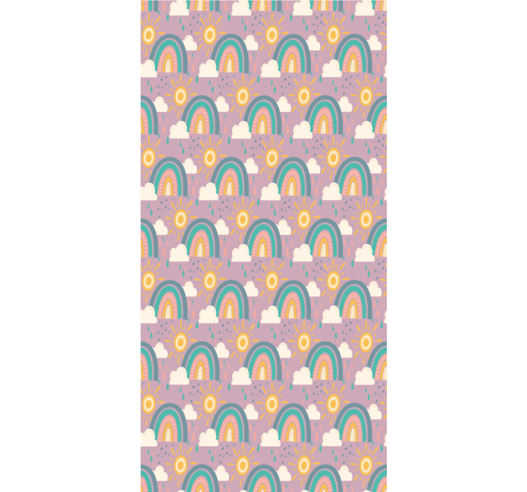 Estor enrollable infantil arcoiris y soles - TenVinilo