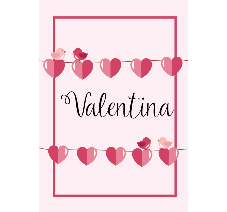 Estor enrollable juvenil corazones de amor y nombre - TenVinilo