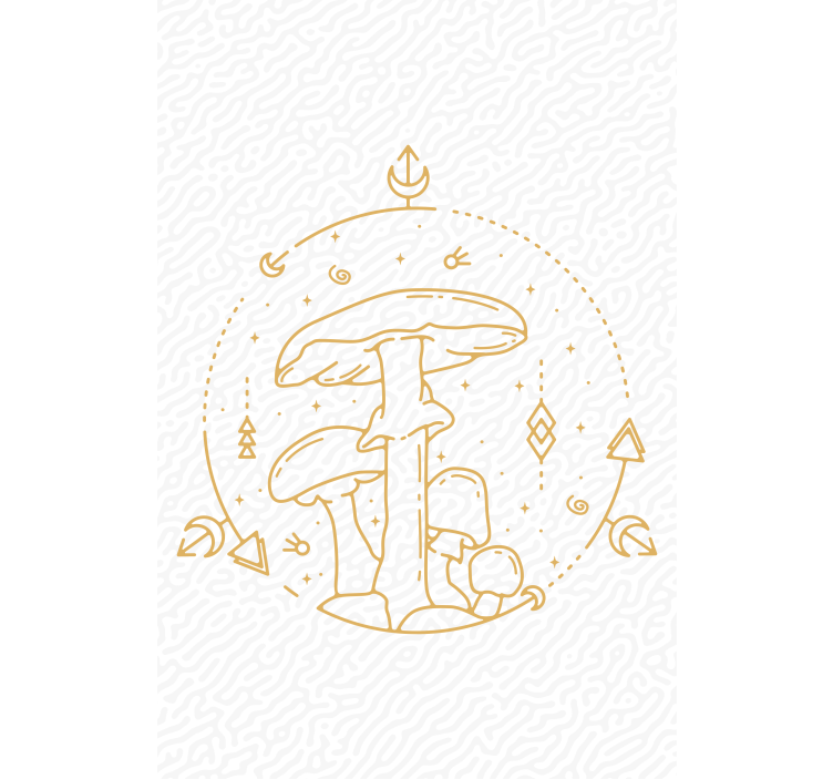 Estor enrollable hongos y geometría - TenVinilo