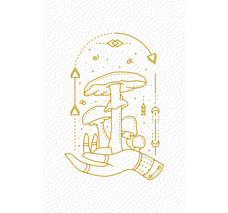 Estores enrollable flores ofrenda de mano de hongo - TenVinilo