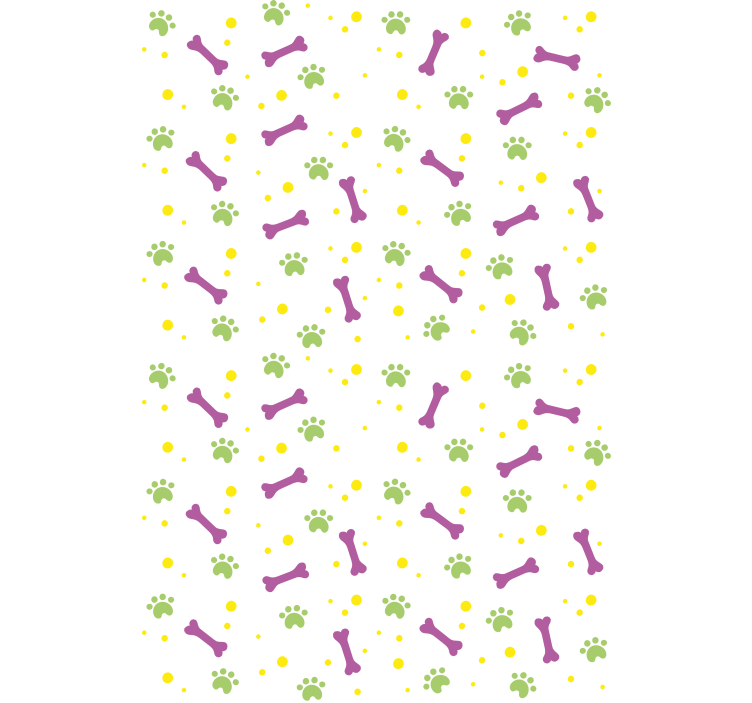 Estor enrollable animales patas y huesos - TenVinilo