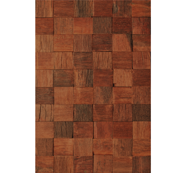 Estor enrollable textura paneles de madera cuadrados - TenVinilo