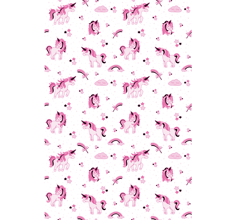 Estor enrollable infantil estampado de fantasía de unicornio - TenVinilo