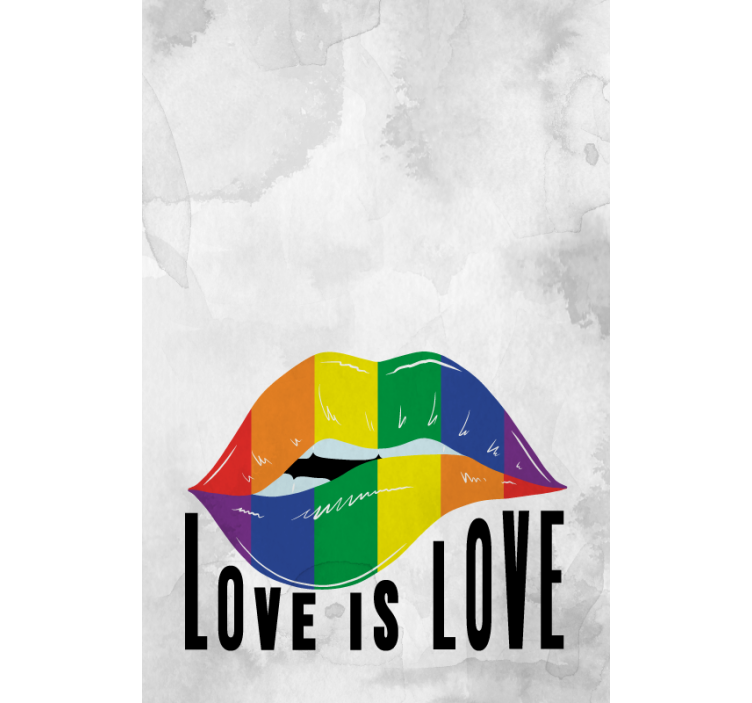 Estor enrollable frase arte labial de arcoíris - TenVinilo