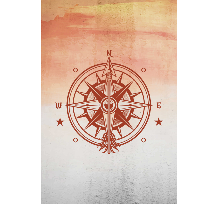 Estor enrollable mapamundi navegación con brújula - TenVinilo