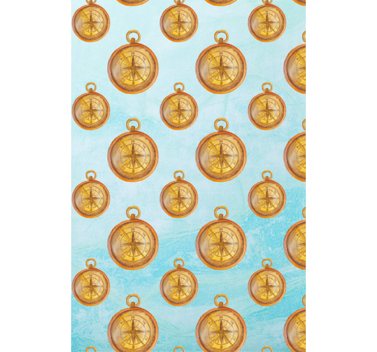 Estor enrollable original patrón de brújula vintage - TenVinilo