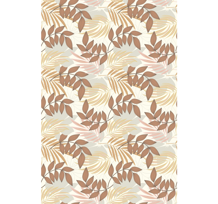 Estores enrollable flores delicado patrón de hojas - TenVinilo