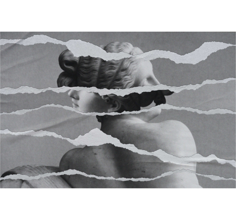 Estor enrollable dibujo busto escultura homenaje - TenVinilo