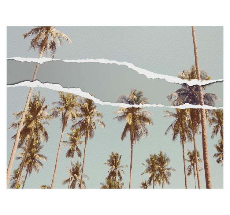 Estor enrollable árboles diseño de verano de palmeras - TenVinilo