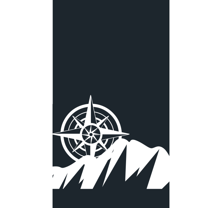 Estor original Montaña y brújula - TenVinilo