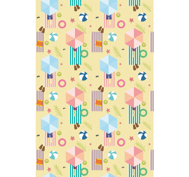 Estor enrollable divertido motivo de sombrilla de playa - TenVinilo