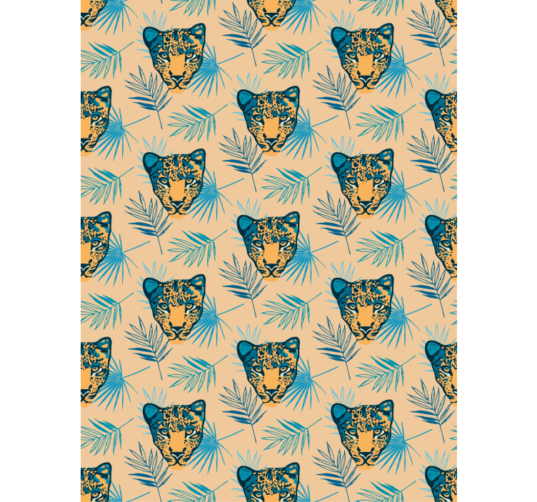 Estor enrollable animales patrón de cabeza de leopardo - TenVinilo