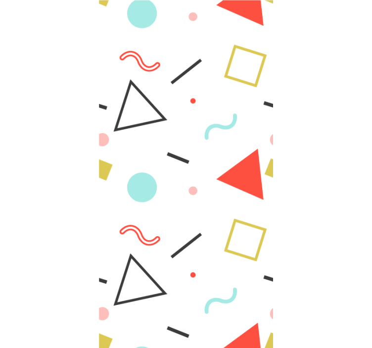 Estor enrollable moderno formas geométricas minimalistas - TenVinilo