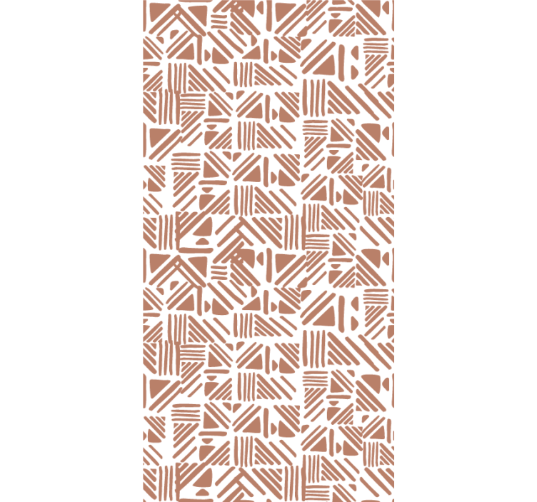 Estor habitación matrimonio elementos de patrón geométrico - TenVinilo