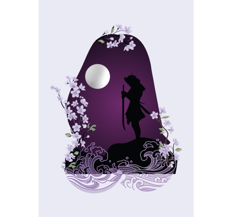 Estor enrollable divertido silueta de espadachín - TenVinilo