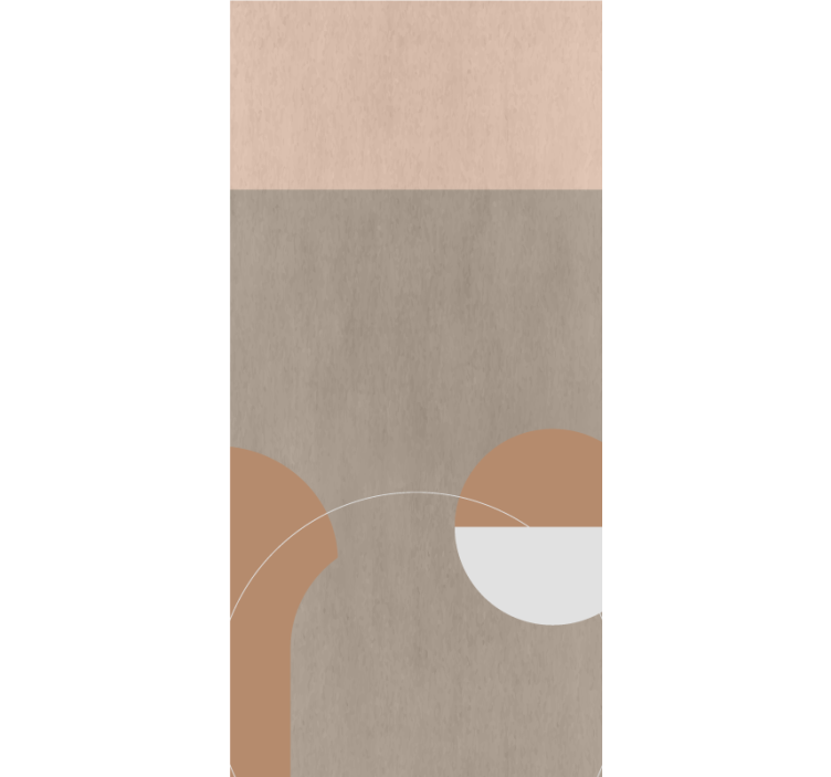 Estor enrollable moderno formas geométricas redondas - TenVinilo