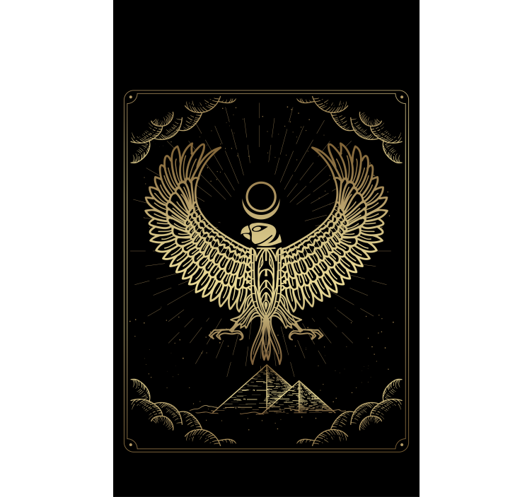 Estor enrollable original símbolo del halcón dorado - TenVinilo