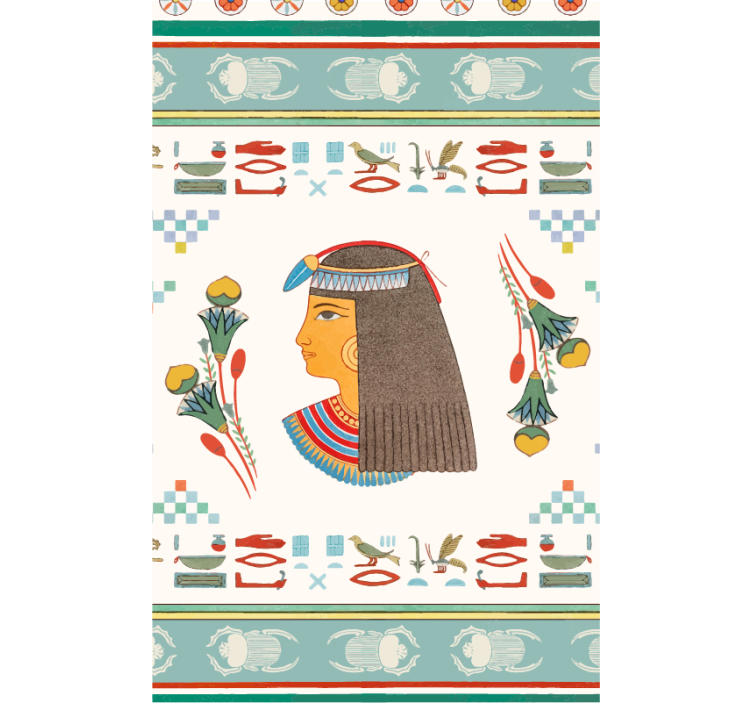 Estor enrollable TV arte de la reina del antiguo egipto - TenVinilo