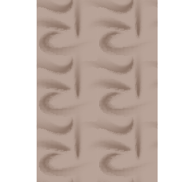 Estor enrollable textura patrón curvo marrón - TenVinilo