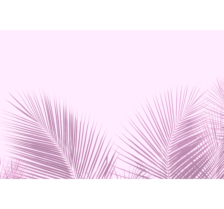 Estor enrollable comedor silueta de hoja de palma - TenVinilo